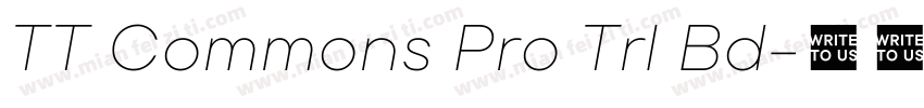 TT Commons Pro Trl Bd字体转换